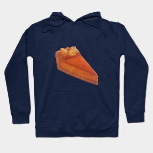 Pumpkin Pie Watercolour Food Illustration Hoodie